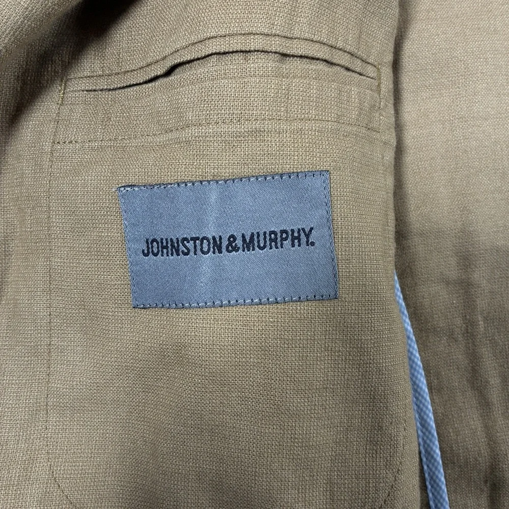 Johnston & Murphy Blazer XL 52 Linen Blend Unstructured Chore Barn Coat‎